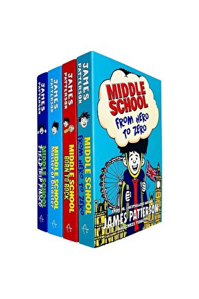 James Patterson 4 Kitap Set - Middle School Series Books