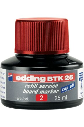 Beyaz Tahta Mürekkebi 25 ml E-btk25 Kırmızı 1 Adet