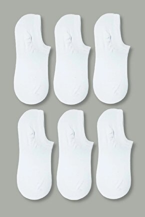 1. Kalite Unisex Beyaz Görünmez Çorap Seti 12’li Syhgrn002
