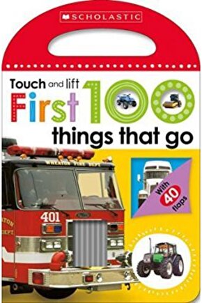 First 100 Things That Go | 0-3 Yaş Hareketli Kapaklı İngilizce Çocuk Kitabı