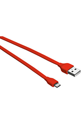 20137 Urban Flat Micro Usb 1m Kablo,kırmızı