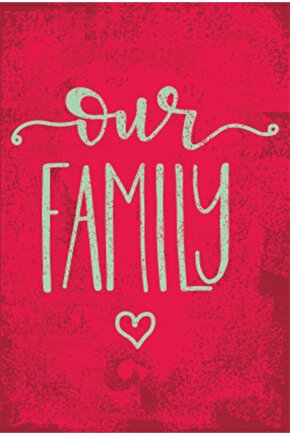 Aile Sevgisi Temalı Retro Ahşap Poster