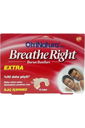 Breathe Right Extra Burun Bandı 10´lu