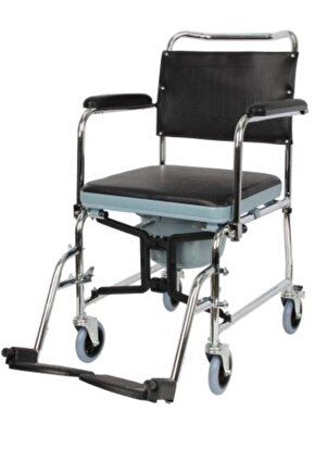 Klozetli Tekerlekli Sandalye | Tuvaletli Sandalye | Banyo Sandalyesi