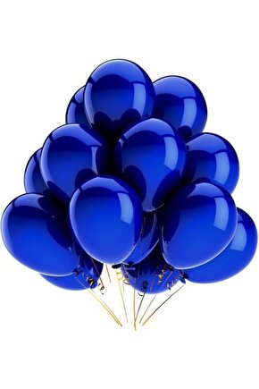 100 Adet Metalik Lacivert Balon
