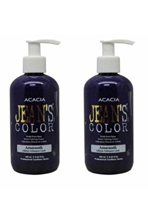 Jeans Color Saç Boyası Eflatun Solmayan Çiçek 250ml 2 Adet