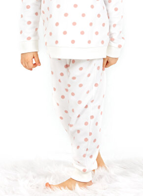 Kız Çocuk Uzun Pijama Takımı 50661 - Puantiyeli