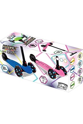 Dragon Mavi Led Işıklı Scooter
