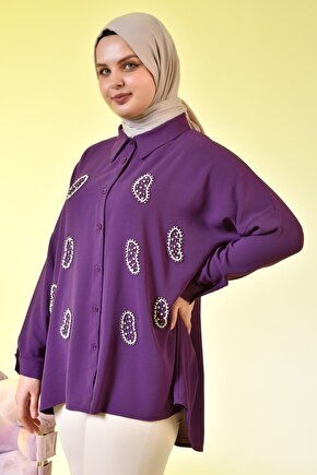 Kadın Oversize Gömlek Tunik Ayrobin Sağlıklı Kumaş