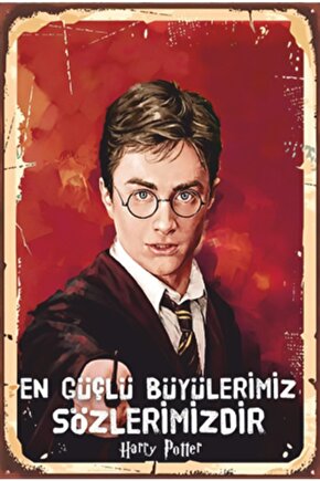 Harry Potter Büyü Retro Ahşap Poster