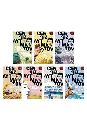 Cengiz Aytmatov Seti 7 Kitap (Beyaz Gemi+Gün Olur Asra Bedel+Toprak Ana+Elveda Gülsarı+Cemile+Dişi K