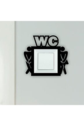 Wc Dekoratif Elektrik Anahtarı Çerçevesi Wc Prizlik