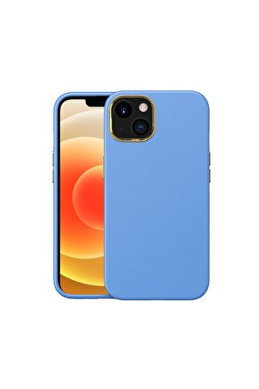 Newface iPhone 13 Mini Kılıf Label Kapak - Mavi
