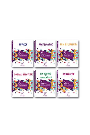 5. Sınıf Tüm Dersler Soru Bankası Full Set 6 Kitap