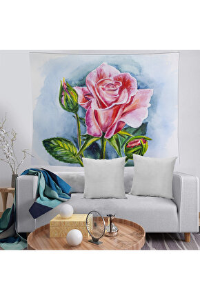 RONNA HOME Çiçek Desen 10 Yıkanabilir Leke Tutmaz Leke Tutmaz Dekoratif Duvar Örtüsü RNNDVR-2061
