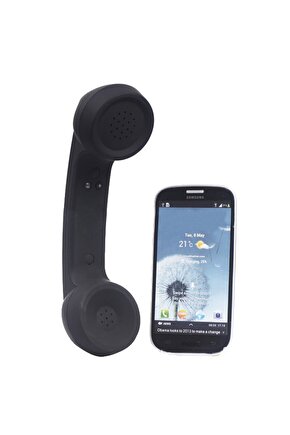 Retro Bluetooth Telefon Ahizesi Radyasyon Geçirmez Kulaklık Mikrofon Ios Android Uyumlu