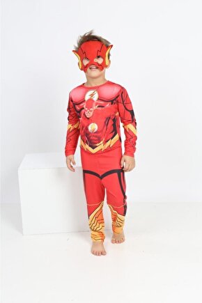 Erkek Çocuk Flash Kostüm