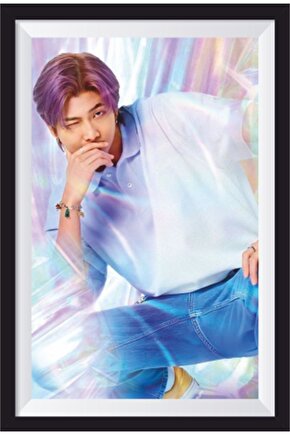 K-pop Bts Çerçeve Görünümlü Ahşap Poster-23