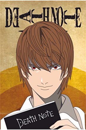 Death Note Anime Manga Retro Ahşap Poster