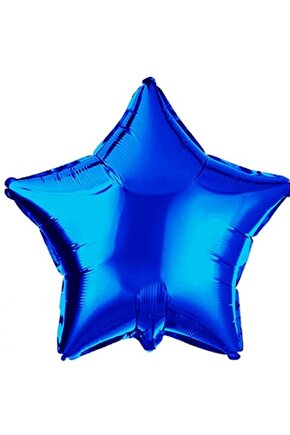 Koyu Mavi  Yıldız Folyo Balon 24 Inç 60 cm 1 Adet