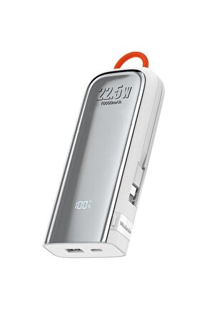Mc-1160 22.5w 10000 Mah Kablolu Göstergeli? Powerbank Gümüş
