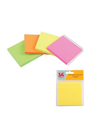 Post It, Renkli Yapışkanlı Not Kağıdı