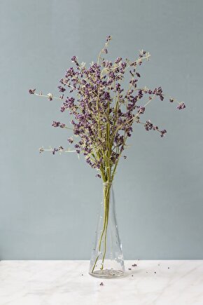 1 Adet Mor Hezeran Yapay çiçek
