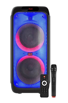 Büyük Boy Toplantı Anfisi Kablosuz Bluetooth Hoparlör Tekerlekli Speaker 40w 72cm