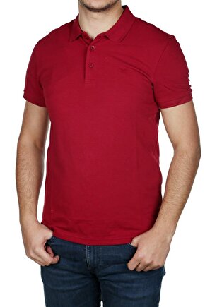 Erkek Bordo Polo Yaka T Shirt