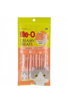 Meo Creamy Treats Somonlu Yaş Kedi Ödül Maması 15 Gr X 4