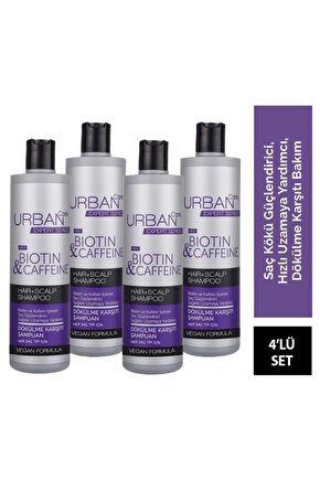 Expert Biotin Ve Kafein Dökülme Karşıtı Şampuan 350 ml X 4 Uzamaya Yardımcı