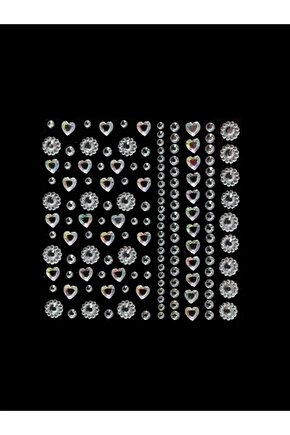 Kalp Vücut Ve Yüz Tırnak Sticker Makyaj Taşı Yapışkalı, Yüz Taşı, Festival Taşı