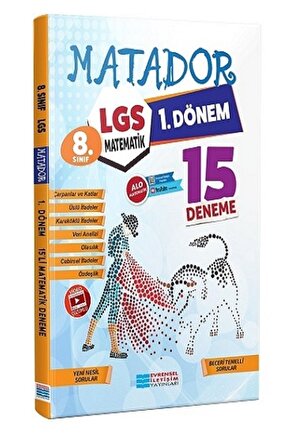 Evrensel Iletişim Yayınları Lgs 1.dönem Matematik 15’li Deneme Video Çözümlü