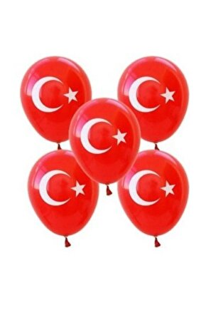Yükleplttoptan Türk Bayraklı 9a Balon 100lü