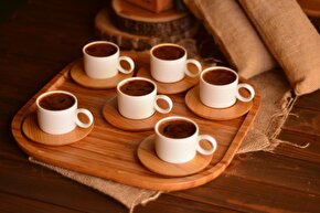 Bambu Mocha Kare Tepsi