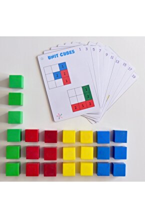 Unit Cubes - Birim Küpler - Matematik Akıl Zeka Beceri Gelişim Eğitici Şekil Mantık Oyunu