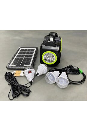 Güneş Enerji Panelli Bluetooth Hoparlör Aydınlatma Sistemi Powerbank Kamp Doğa Balık Karavan Fener