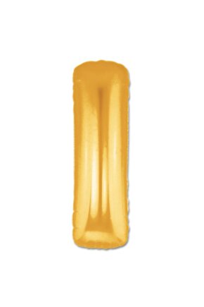 Gold Folyo Balon 16 Inç 40 Cm ( I ) Harfi