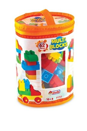 Eğitici Multi Bloklar 62 Parça Çocuk Oyun Seti
