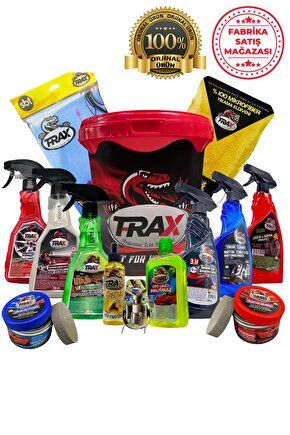 T-rax 13lü Efsane Exclusive Oto Bakım Araba Yıkama Temizlik Kovası Seti
