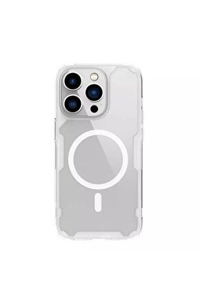 TPU Pro Manyetik iPhone 14 Pro Max Uyumlu Kılıf - Beyaz
