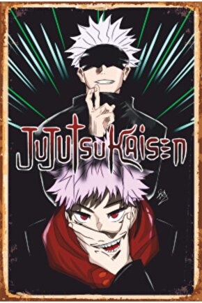 Jujutsu Kaisen Art Anime Retro Ahşap Poster 744