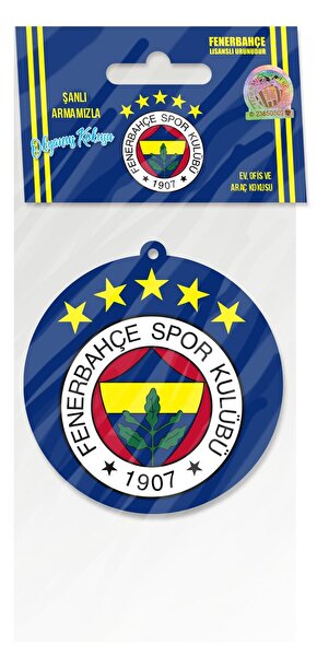 Fenerbahçe Logolu Lisaslı 5 Yıldızlı Taraftarlı  Armalı Asma Oto Kokusu 