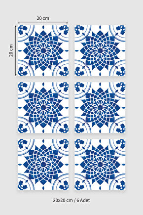 Folyo Kaplama Fayans Sticker, Sticker, Yer, Mutfak, Banyo Sticker, Retro Karo Sticker VS-060
