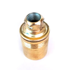 Marketcik Dekoratif E14 Düz Sarı Metal Duy