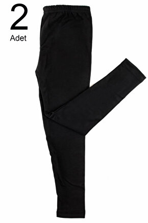 Çocuk Siyah Uzun 2Li Paket Viskon Şardonlu Alt İçlik Termal Giyim & İçlik