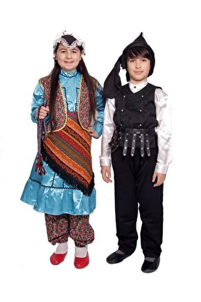 Karadeniz Yöresel Kız Çocuk Kostüm