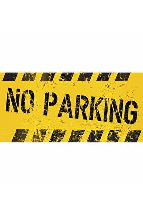no parking pak etmek yasak uyarı levhası ev dekorasyon tablo mini retro ahşap poster