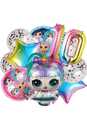 LOL 10 Yaş Balon Seti LOL Balon Seti LOL Doğum Günü Parti Seti