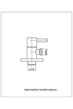 Espına Taharet Musluk Tms70